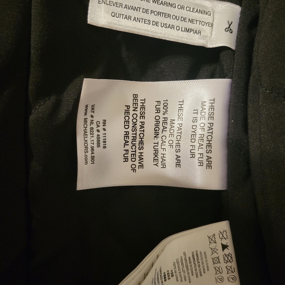 Michael Kors Leather Belt Jacket Chettah Animal Print Fur Studded Biker Jacket - Picture 15 of 16